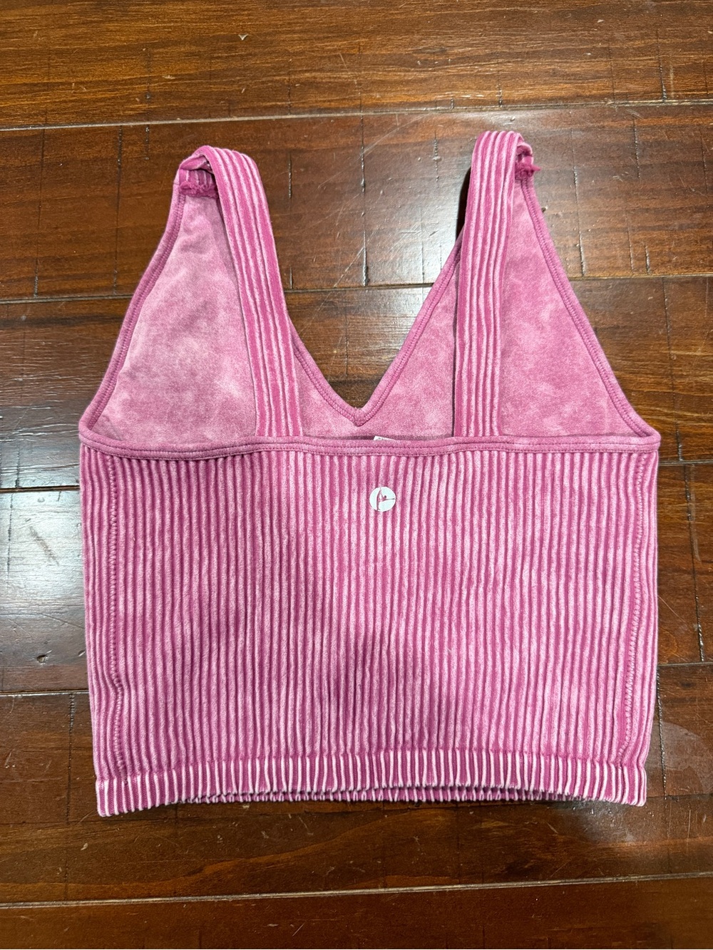 Pink Ribbed Tank Top - Picture 2 of 3